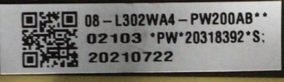 KIT DE TARJETAS PARA TV TCL / MAIN 08-R51ML01-MA200AA / 40-R51ML1-MAA2HG / 08-R51ML01-MA300AA / V8-R51MT02-LF / FUENTE 08-L302WA4-PW200AB / 40-L302W4-PWD1CG / T-CON  CV700U2-T01-CB-3 / 3CCBB7000150 / PANEL LVU700NDML / MODELOS 70S430 / 70S434 - Imagen 2